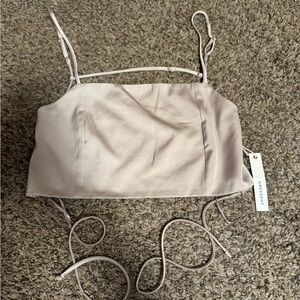 Crescent Women's Stylish Cream Tank Top